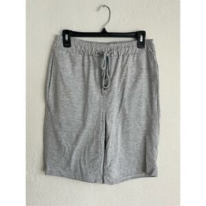 Pantalon Woman Gray Pocket Drawstring- Waist Bike Shorts Size XL